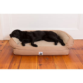 EZ Wash Fleece Memory Foam Pet Bed with Headrest