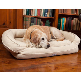 EZ Wash Premium Memory Foam Pet Bed with Headrest