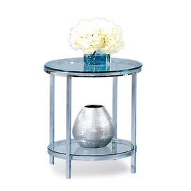 Patinoire Round End Table