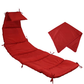Hanging Lounge Chair Replacement Cushion and Umbrella - Red