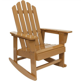 Classic Wood Adirondack Rocking Chair - Cedar Finish