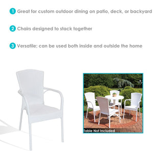TLA-001-4PK Outdoor/Patio Furniture/Outdoor Chairs