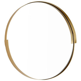 Gilded Band 17" Round Wall Mirror