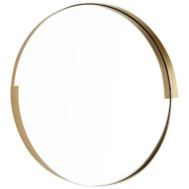 Gilded Band 23.25" Round Wall Mirror