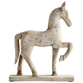 Rustic Canter Horse Sculpture