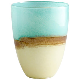 Medium Turquoise Earth Vase