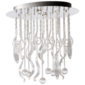 Mirabelle Small Four-Light Flush-Mount Ceiling Fixture