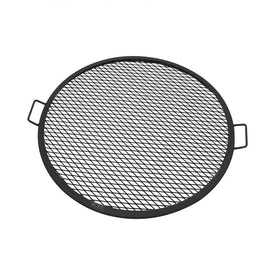 X-Marks 30" Round Steel Mesh Fire Pit Cooking Grill