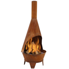 6' Rustic Wood-Burning Chiminea Fire Pit