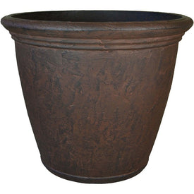 Anjelica 24" Outdoor Flower Pot Planter - Rust