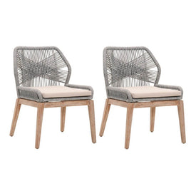 Loom Outdoor Dining Chairs Set of 2