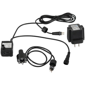 12-Volt Electric Fountain Pump with Six Multi-Color LED Lights - 40 GPH