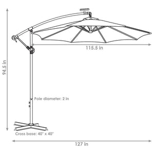 RUL-106 Outdoor/Outdoor Shade/Patio Umbrellas