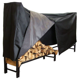 8' Firewood Log Rack Log Rack with Cover
