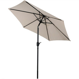 7.5' Patio Umbrella with Tilt and Crank - Beige