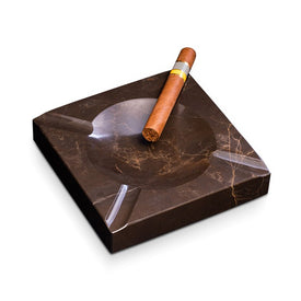 Marble Four Cigar Ashtray - Brown