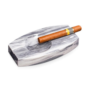 Marble Double Cigar Ashtray - Gray