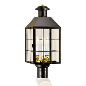 American Heritage Three-Light Outdoor Post Lantern