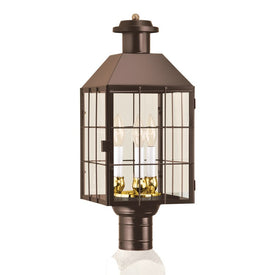 American Heritage Three-Light Outdoor Post Lantern