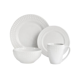 Amelie Porcelain 16-Piece Dinnerware Set