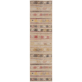 Montage 2' 3" x 8' Indoor/Outdoor Woven Area Rug - Taupe/Multi