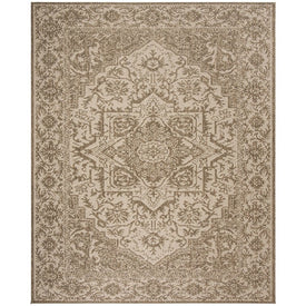 Rug Indoor/Outdoor 8' x 10' Cream/Beige Rectangular Polypropylene LND139C