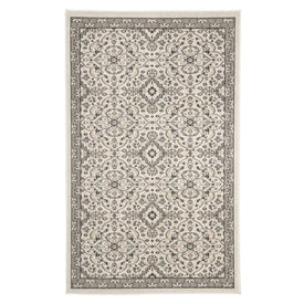 Rug Indoor/Outdoor 3' x 5' Ivory/Gray Rectangular Polypropylene MTG283A