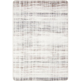 Rug Indoor/Outdoor 5'1" x 7'6" Ivory/Gray Rectangular Polyester DAY113A