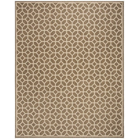 Rug Indoor/Outdoor 8' x 10' Beige/Cream Rectangular Polypropylene LND127D