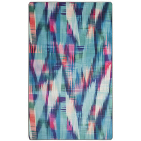 Rug Indoor/Outdoor 3' x 5' Turquoise/Fuchsia Rectangular Polyester DAY118R