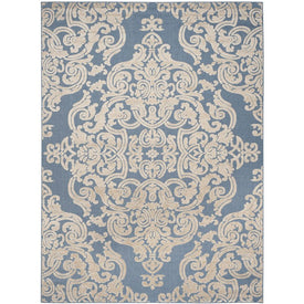 Rug Indoor/Outdoor 8' x 11'2" Blue Rectangular Polypropylene MNR152A