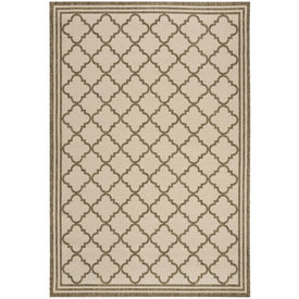 Rug Indoor/Outdoor 5'1" x 7'6" Cream/Beige Rectangular Polypropylene LND121C