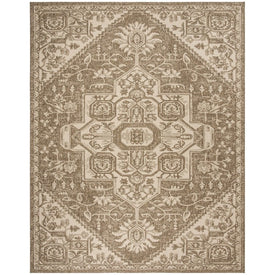 Rug Indoor/Outdoor 8' x 10' Cream/Beige Rectangular Polypropylene LND138A