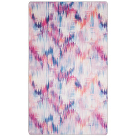 Rug Indoor/Outdoor 3' x 5' Ivory/Pink Rectangular Polyester DAY119V