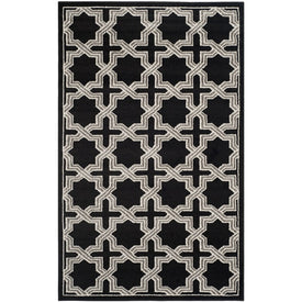 Amherst 5' x 8' Indoor/Outdoor Woven Area Rug - Anthracite/Gray