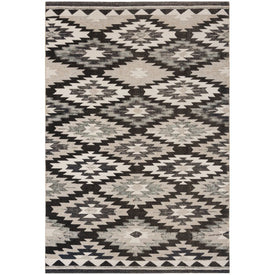 Montage 5' 1" x 7' 6" Indoor/Outdoor Woven Area Rug - Gray/Black