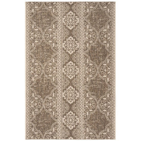 Linden 4' x 6' Indoor/Outdoor Woven Area Rug - Cream/Beige