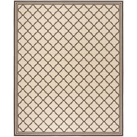 Rug Indoor/Outdoor 9' x 12' Cream/Brown Rectangular Polypropylene LND121U