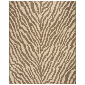 Rug Indoor/Outdoor 8' x 10' Cream/Beige Rectangular Polypropylene LND182A