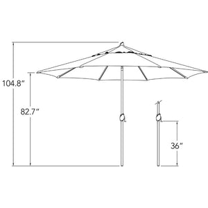 SSUM81SL-1100-D3474 Outdoor/Outdoor Shade/Patio Umbrellas
