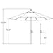 SSUM92-1100-A5403 Outdoor/Outdoor Shade/Patio Umbrellas