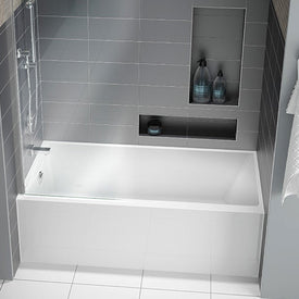 Motif 60" x 30" x 21" Alcove Style Tub with Left-Hand Drain