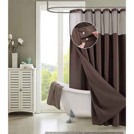 Complete Waffle 70" x 72" Shower Curtain Set