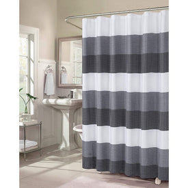 Ombre Waffle 70" x 72" Shower Curtain