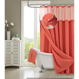 Complete Waffle 70" x 72" Shower Curtain Set