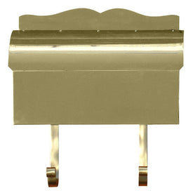 Provincial Collection Brass Roll Top Mailbox - Smooth Polished Brass