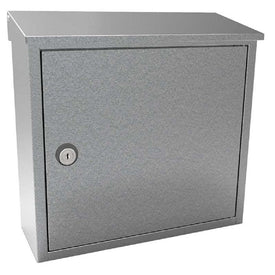 Allux 400 Top Loading Wall-Mount Locking Mailbox - Galvanized