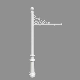 Prestige Real Estate Sign System with Ball Finial and Fluted Base