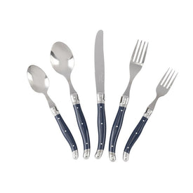 Laguiole 20-Piece Stainless Steel Flatware Set (Service for 4) - Navy Blue
