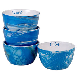 Fluidity Ice Cream Bowls Set of 4 Assorted